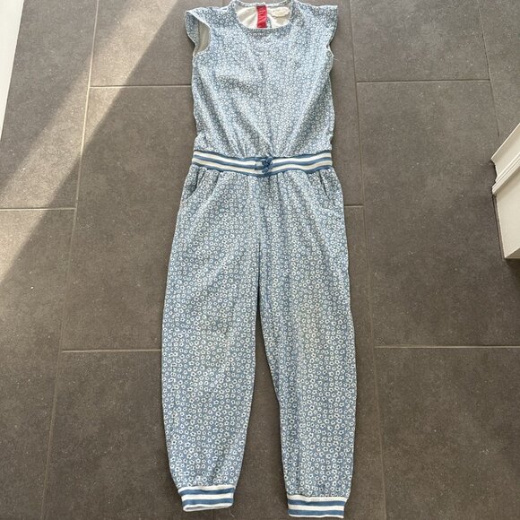 Girls Cap Sleeve Floral Romper Jumpsuit - Picture 1 of 2